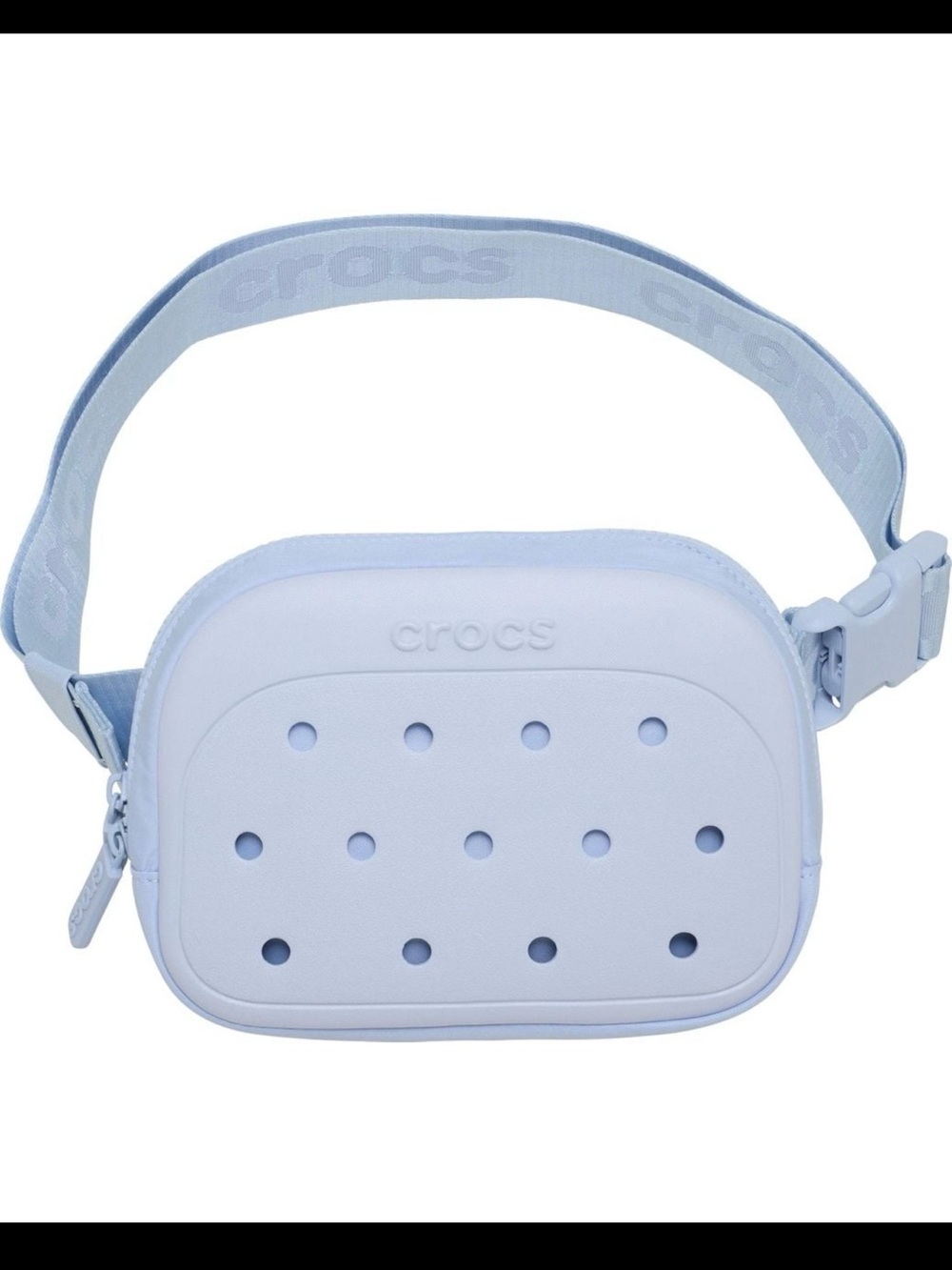CROCS Pastel Blue Croslite Crossbody Belt Bag
